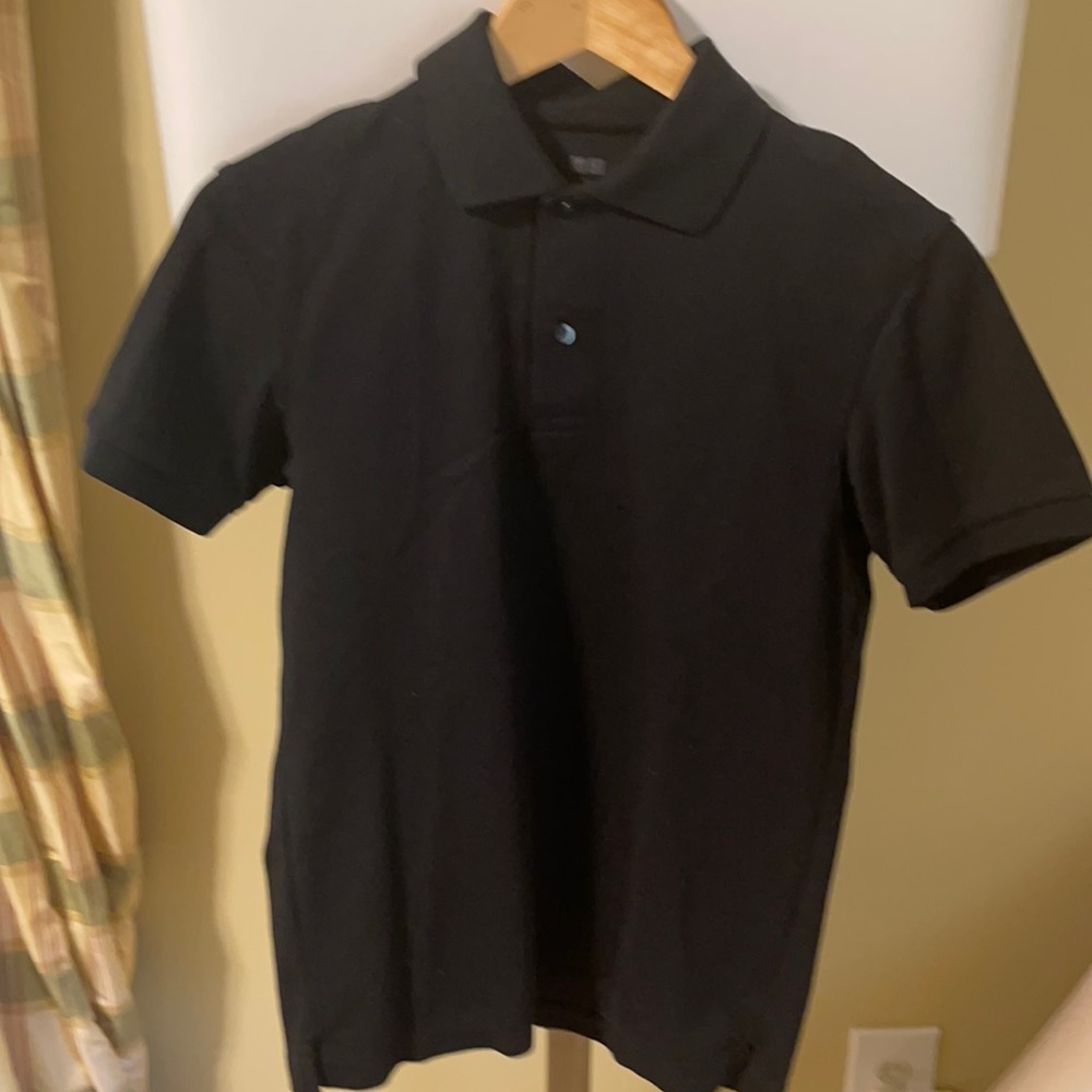 Mens Black Polo - sz XS
